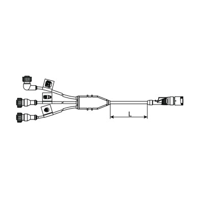 WABCO Kabel EBS-releeventil 3 meter - 4494290300