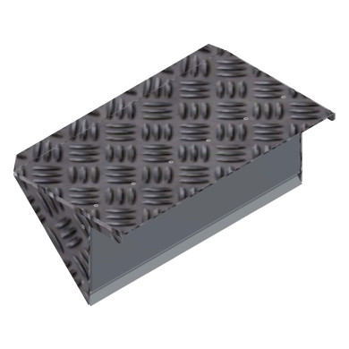 Lyktekasse for alu.skjerm høy/dyp modell. Våtlakkert