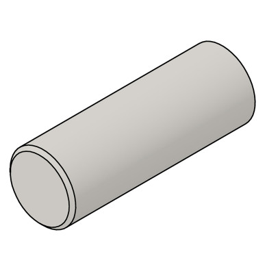 Låsebolt rustfri. Ø20mm L=45mm.