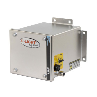 Batteripakke P-Light Midi - Funksjoner: - Parkingsbelysning - Radio/fjernstyring - Max uttak: 100W - 18Ah batterier - 24V