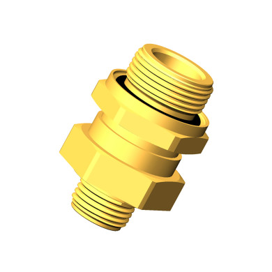 Raufoss skotfitting med møtrik og O-ring, M22X1,5 – M16X1