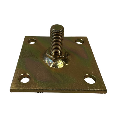 Bakplate med bolt til luftsylinder