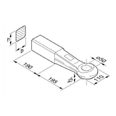 Rockinger trekkøye HD 50mm 80x75mm