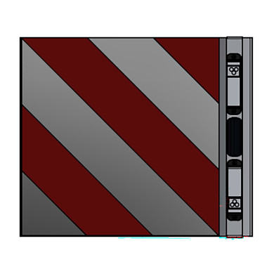 Breddemarkering m/lys SE/EU/NO kvadratisk VF