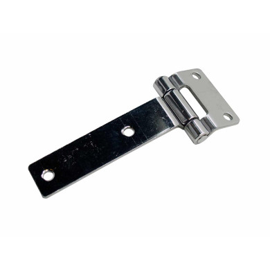 Sidedørshengsel 117 mm plan rustfri - 2330