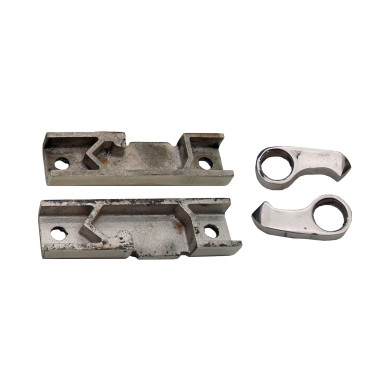 Gaffel og fotstykke for Ø15mm rør rustfri