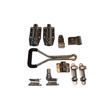 Stanglås utvendig Ø27mm rustfri - Med dørgrep inkl.rør 3000mm