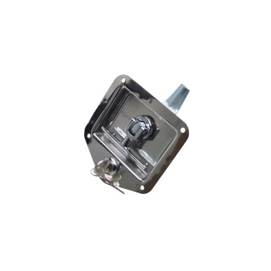 Dørlås m/grep rustfri - 2383