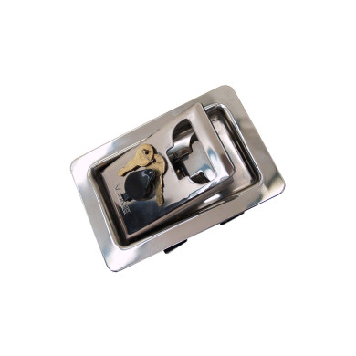 Lås for Bevobox kompl. m/beslag - Montering m/2 U-beslag