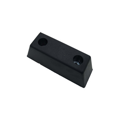 Gummibuffer 240x80x dybde 90 mm - 2583 ø14mm hull,avstand 120mm