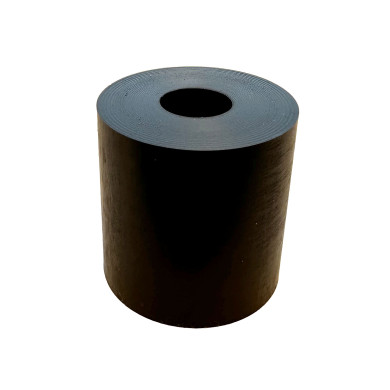 PU buffer sh.80 shore, sort ø40x40x14,5 for flexifeste