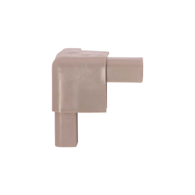 Plasthjørne f/25mm RAL9007 alugrå - 358149