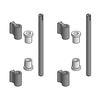 Hengsel PWP for påsveising, komplett - P1000 (1.sett består av 2 hengsler)
