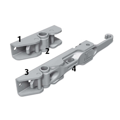 Låsebeslag BOXER 3 Galv - Boxer 3
