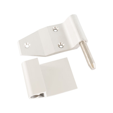 Hengsle alu.komplett  med tapp- høyre  for venstre  bakdør - 290-B.port hengsle H