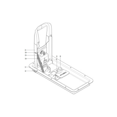 Fjeder til håndtag på Pommier lås 398014 - S01156405