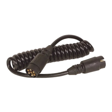 Spiralkabel m/støpsel 12V 7-pol - 76.939-10A