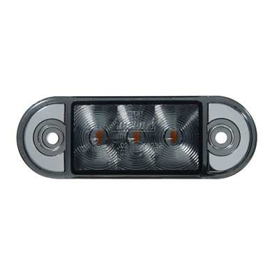 Markeringslys hvis sota glass 2,5m kabel - 26260B