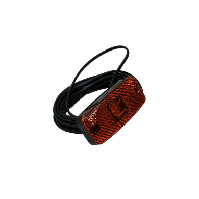 Markeringslampe Orange 12/24V LED 5m.flat  kabel - 111x50x23 mm