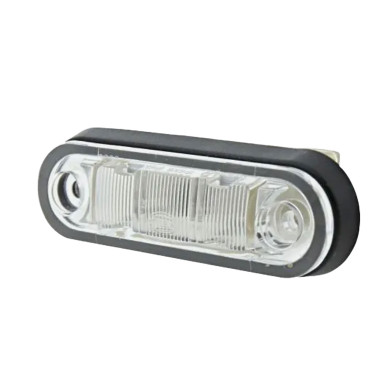 Markeringslampe orange - LED klart glas - 2450mm kabel - Passer Marlen og Kelsa