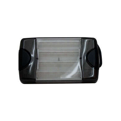 DURA-LED bak/brems 24/16 LED for horisontal montering,transarent glass,2SB 980 606-201