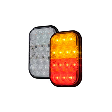 Bak/stop/blink kombi innsats klart glass - PM-851A-R-BT4