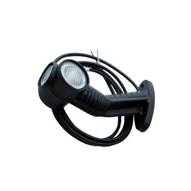 Markeringslampe Superpoint III LED venstre - Med ASS2 tilslutning og 1750mm kabel - Rød/hvit/gul 31-3305-017