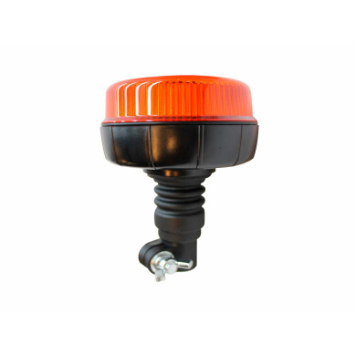 Varsellys, flash, rund 12-24V 12 LEDpiggmontering - 12 LED. ø120x156 mm. E-godkjent.