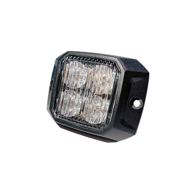 NORDLYS+ Blitzlygte 4xLED orange 10-30V planmonteret