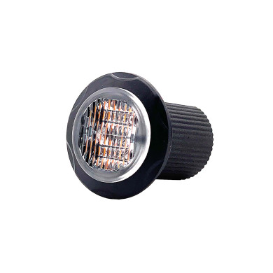 NORDLYS+ Blitzlygte 1xLED orange 10-30V rund indbyg