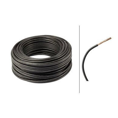 Kabel 1x10,00mm² sort