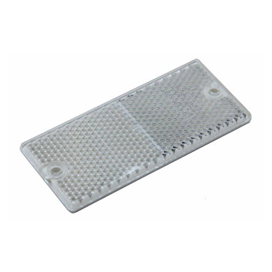 Refleks hvit 94x44x6,5 mm - 80.106-011 cc.70mm