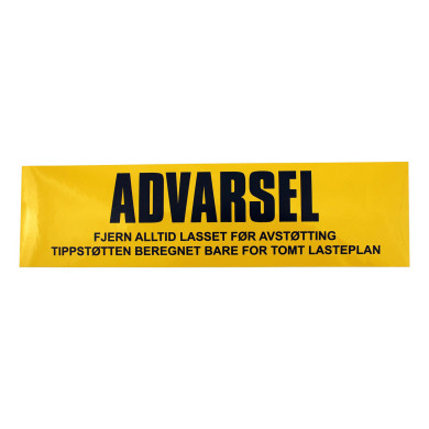 Tippstøtte-skilt i Klistrelapp - .