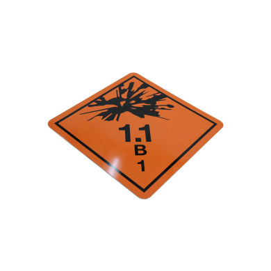 ADR skilt 1.1B (1) - 250x250mm - 1 mm magnetic plate