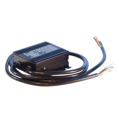 Releboks med omformer 24V - 12V. - 7-polet IP65.