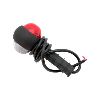 Lampe for peilestang rød/hvit (led)