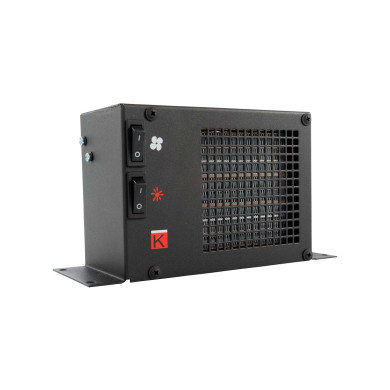 Varmeelement m/vifte 24v/750W. - L: 219mm H:121,5 mm B:80 mm - 12030320