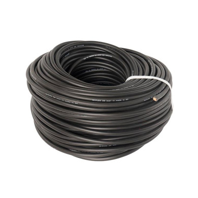 Startkabel 35mm2 sort myk  100m rull