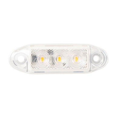 LED markeringslys Clear , Hvit , for Metec - 770226