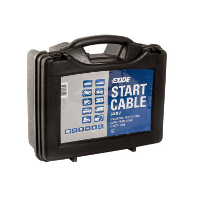 Startkabelsett m/klemmer,50qmm,5 meter,m/oversp.vern,koffert - 2672323