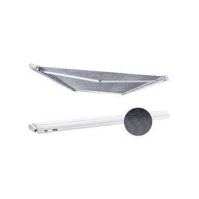 Markise PR2500 5m/2,75m Grå/hvid - Dometic 9103104446