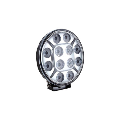 FjernLys Cyclos LED 7" m/park - Lumen: 4320. 10-30v. Godkjenning: ECE R10, ECE R112. IP67, IP69K. Kelvin: 6000k