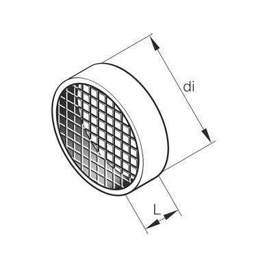 Eberspächer Innsugsgitter 60mm Airtronic D2/D1LC/LE - 25.1688.80.0600