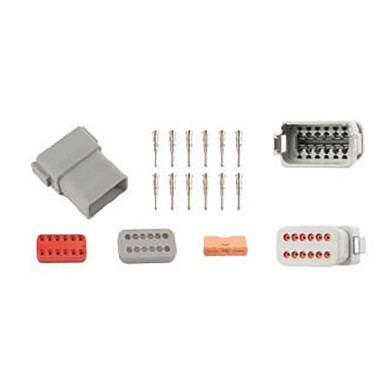 Kontaktstykke Deutsch 12-pin 13A, han - DT-04-12P