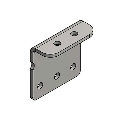 Nedre konsoll H:140mm 2 hull galv 20130459