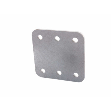 Platefeste, 6-hull 148x158x8 Galvanisert. Scania