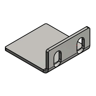 Vinkelbeslag rustfri 95x90mm