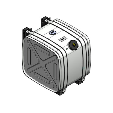 Aggregattank Inox 165ltr.500mm - with 51mm brackets