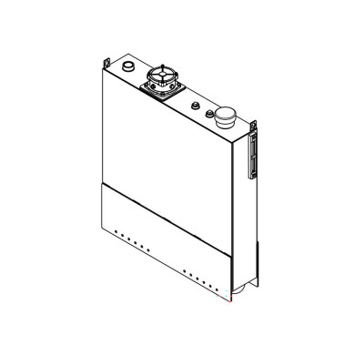 Hydrauliktank 200L 200x1000x1000mm m. kugleventilInkl filter og ventil model Norslep
