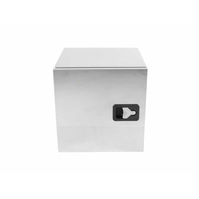 BevoBox mix-venstrehengslet 500x500x500, - m/ hylle og plastinnlegg i bunn.